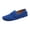 Blue, variant on Women's Men's Moccasines Slip on Penny Loafers Walking Shoes Classic Comfortable Suede Flat Spring Fall Casual Dress Footwear Blue Size 8.5