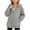 Gray, variant on Girls Hoodie Sweatshirts Half Snap Pullover Hooded Sweatshirt Long Sleeve Casual Hoodies with Kangaroo Pocket Fashion Fall Clothes, Size 5-6 Years
