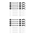 thumbnail image 1 of 32 Pares de Retenedores de Anteojos Soporte de Anteojos Antideslizante Ganchos de Agarre CóModo para Los Oídos Protectores para Gafas de Sol, 1 of 5