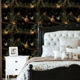 thumbnail image 6 of Boho Peel and Stick Wallpaper Dark Woodland Luminous Butterflies Spiral Wall Mural 23.6in x 9.8ft Self Adhesive Removable Wall Paper Renter Friendly Wallpaper for Nursery Bedroom Cabinets, 6 of 8
