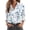 347#Blue, variant on Womens Button Down Shirts Loose Fit Long Sleeve Collared Blouse Casual V Neck Tops Outfits Beige L