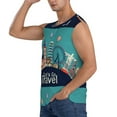 thumbnail image 3 of Balery Let's go Travel Men's Sleeveless Muscle Shirts Workout Tank Top, Moisture Wicking, Odor Protection-X-Large, 3 of 8