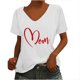 thumbnail image 1 of Camiseta sin mangas con cuello en V y estampado informal elegante para mujer OAVQHLG3B Store  lin121212, 1 of 5