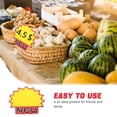 thumbnail image 3 of GOOHOCHY 100pcs Garage Sale Price Stickers Yellow 230g White Card Burst Shape for Store Display, 3 of 6