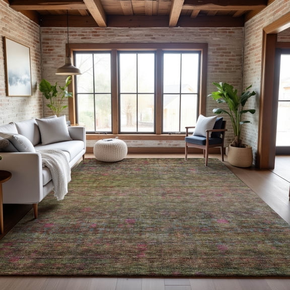 Addison Rugs Mayfield Premium Machine Washable Transitional Global Cactus Rectangle Rug, 10' x 14'