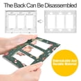 thumbnail image 4 of Yayeee Rocker Switch Wall Plate 2-Gang 4.7"x4.6" Home Decorative Outlet Cover, Christmas Gingerbread, 4 of 6