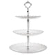 thumbnail image 1 of Cateissary Soporte de exhibición de 3 niveles para pasteles, soporte de plástico para postres y aperitivos, soporte para bandeja, adorno para Almacenamiento y organización del hogar, 1 of 5