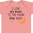 thumbnail image 4 of Inktastic I Love My Papa to the Moon and Back Boys or Girls Baby Bodysuit, 4 of 5