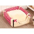thumbnail image 3 of Casa cálida para mascotas, acogedora casa portátil para gatos 2 en 1, casetas para cachorros, cuevas para perros, cama multifunción, 3 of 5