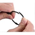 thumbnail image 3 of 2026 20 Pieces Metal Curtain Rings, Open And Closed Ring Hanging Hooks For Curtains And Rods, 50mm Internal Diameter (black), 3 of 4