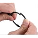 thumbnail image 3 of 2026 20 Pieces Metal Curtain Rings, Open And Closed Ring Hanging Hooks For Curtains And Rods, 50mm Internal Diameter (black), 3 of 4