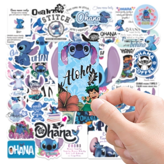 50PCS Stitch Stickers for Water Bottle Cup Laptop Guitar Car Motorcycle Bike Skateboard Luggage Box Vinyl Waterproof Graffiti Patches