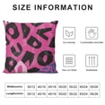 thumbnail image 5 of Chilfamy  Hot Pink Decorative Throw Pillow Case,Leopard Animal Skin Pattern in Abstract Style Wild Safari Jungle Theme, Cushion Cover for Couch Living Room Car, 5 of 5