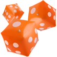 thumbnail image 1 of Paquete de 3 dados inflables Blulu, 30 cm, color naranja gigante, 1 of 7