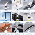 thumbnail image 7 of Electric Spin Scrubber, Cordless Power Shower Scrubber with Extendable Handle, 9 Brush Heads, 2 Speeds, 90Min Runtime, Bathroom Cleaning Brush for Tub Tile Floor Glass Car, 7 of 7