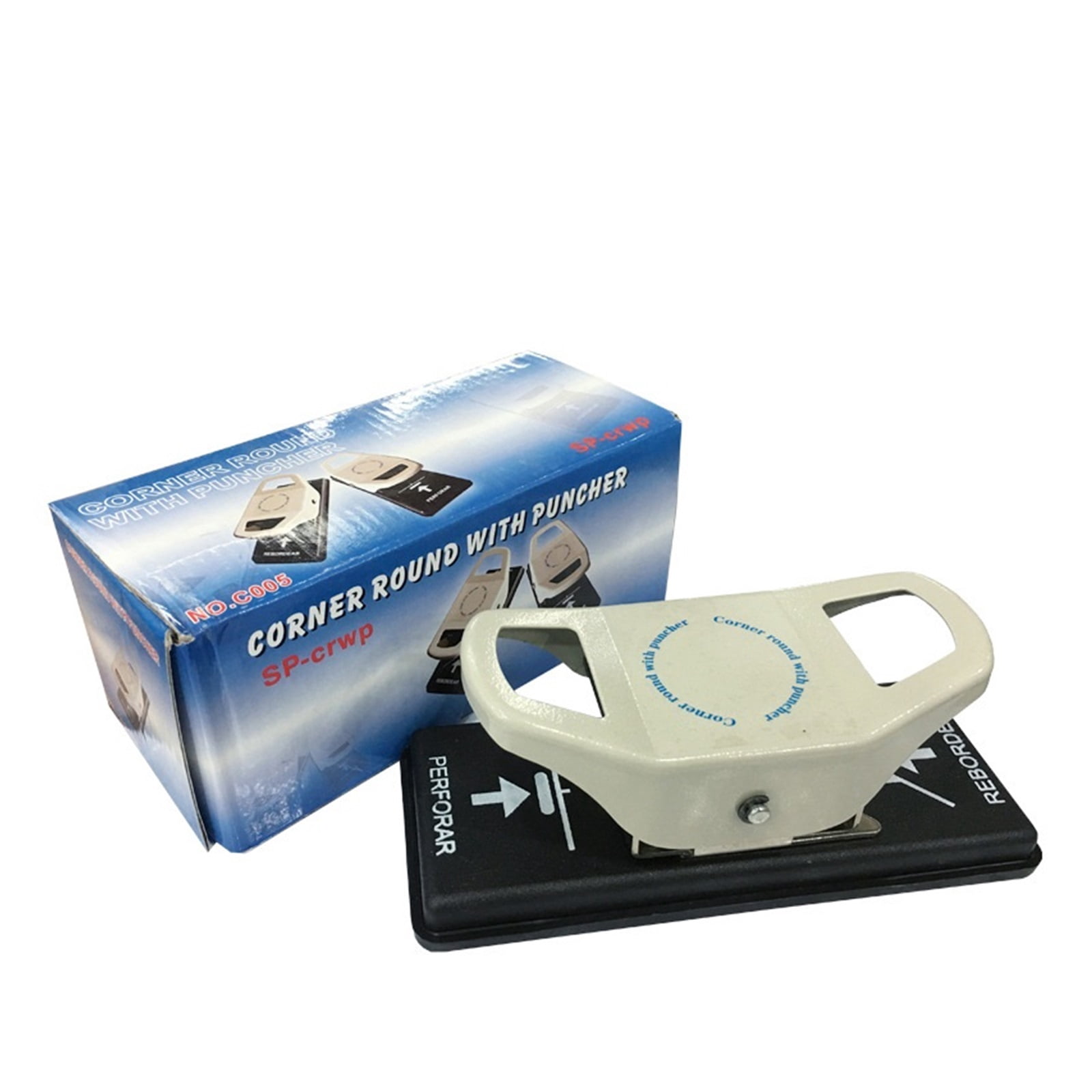 DIY Dual Use Slot Flat Hole Puncher Corner Round Punch Tool, R6.4 Corner Cutter For PVC ID Card Photo Paper Bad Y 3.5x15MM ,Durable Design