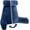 Dark Blue, variant on Husband Pillow Medium Aspen Edition Saddle Brown, Sit Up Reading & Bed Rest with Arms, Ultra-Comfy, Detach Neck Roll - Premium Shredded Memory Foam Backrest, Reverses to Micro: Suede or Plush