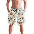 thumbnail image 2 of Men's Short Pants Beach Pants Men's Beach Shorts Short Pants Quick Drying Pants Lightweight and Breathable Fashionable and Unique L Cartoon Color Football, 2 of 8