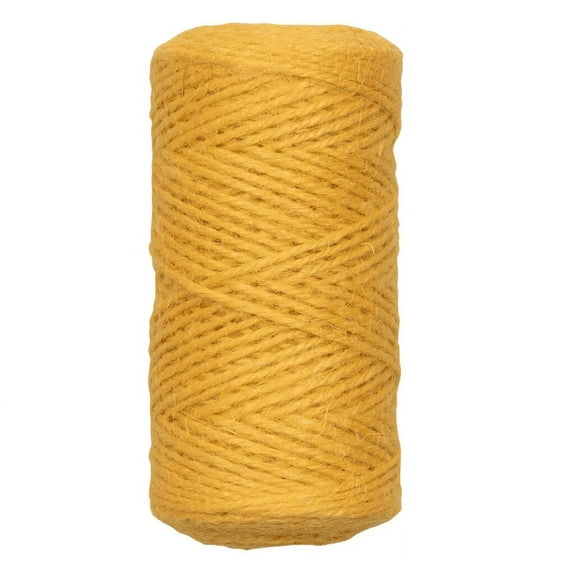 JAM Twine Ribbon, 54 Yards, Yellow, 1/Pack
