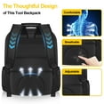 thumbnail image 7 of Heavy Duty Tool Backpack Tool for Professional Electricians | Waterproof Backpack with Plastic Bottom | Durable and Comfortable Work Backpack, 7 of 7