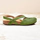 thumbnail image 4 of Sandalias casuales de verano con punta redonda de gamuza esmerilada planas con hebilla de color sólido Wmkox8yii  shjk3429, 4 of 7