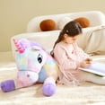 thumbnail image 4 of IKASA Giant Unicorn Stuffed Animal Plush Toy,Large Jumbo 43" Multicolored Huge Cute Soft Toys,Big Size Fluffy Plushy Fat Oversized Plushie,Gifts for Kids Girls Boys Girlfriend Children, 4 of 6