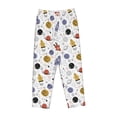 thumbnail image 4 of Haiem Rocket Planets Women's Pajama Pants Ultra Lightweight Pjs Bottoms Sleepwear Bottom Pants With Pocket Drawstring-Large, 4 of 7