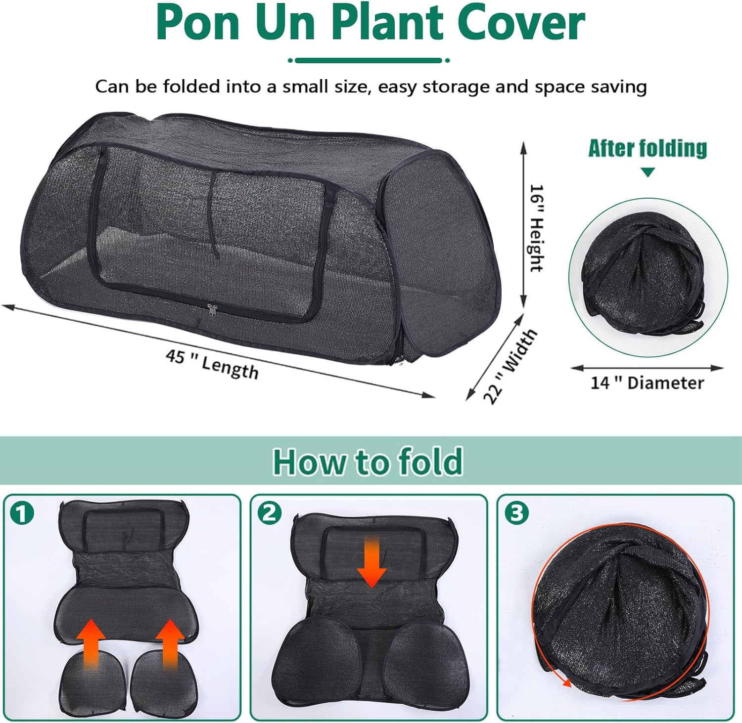 Garden Cover for Raised Flower Beds, Garden Covers with Roll-up Zipper Door, Plant Covers for Raised Garden Bed, Freeze Protection Greenhouse Cover for Protecting Seedlings Fruits Vegetable Rows