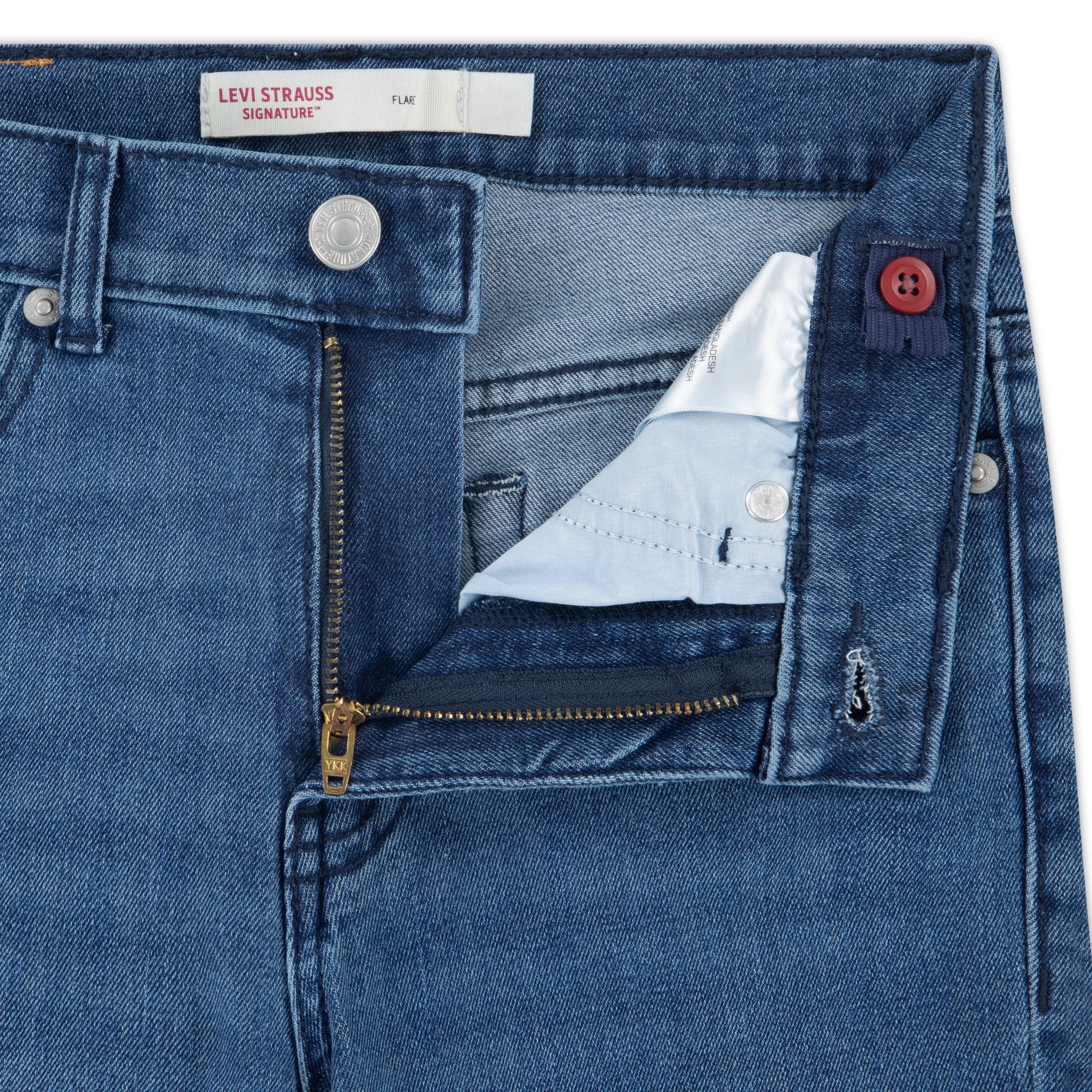 Levi Strauss Signature Girls Butterfly Embroidered Flare Jean, Size 5-18