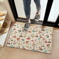 thumbnail image 2 of Red Mushroom Line Light Pattern Door Rugs,Washable Non Slip Door Mats Indoor,Decorative Door Mats,Entry Mat Indoor for Entrance,Bedroom,Kitchen,Bathroom,16"x24", 2 of 6