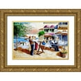 thumbnail image 1 of West, Ronald 32x23 Gold Ornate Wood Framed with Double Matting Museum Art Print Titled - The Artist, 1 of 4