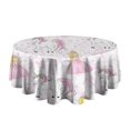 thumbnail image 5 of Princess Unicorn Pattern Round Tablecloth 60"x60",Wrinkle Wipeable Table Cloth for Kitchen Dining Room Picnic Patio Party, 5 of 6