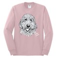 thumbnail image 2 of Golden Doodle Dog Lover Pet Owner Animal Lover Mens Long Sleeve Shirt, Light Pink, Large, 2 of 4