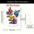 thumbnail image 6 of Yooshoverk Butterfly Floral Decor 2D Acrylic Tabletop Art Home Shelf Display Window Accent Modern, 6 of 6