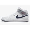 thumbnail image 3 of Ni - ke Air Jordan 1 Mid “Paris” White Midnight Navy US Men's Size 14 NEW 100% Authentic, 3 of 5