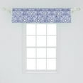 thumbnail image 2 of Ambesonne Flower Window Valance, Oriental Boho, 54" X 12", Blue, 2 of 3