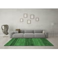 thumbnail image 3 of Ahgly Company Indoor Round Abstract Emerald Green Modern Area Rugs, 6' Round, 3 of 4