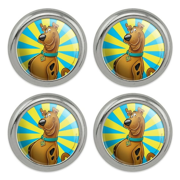 Scooby-Doo Character Metal Craft Sewing Novelty Buttons - Set of 4