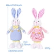 thumbnail image 2 of Xihbxyly Muñeco de Conejito de Pascua, Bonito Adorno de Conejito de Resurrección, Tela Suave y Cómoda, Postura Divertida, Decoración Multiusos, Ideal para Sala de Estar, Dormitorio, Pascua (1 Juego), 2 of 2