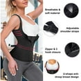 thumbnail image 2 of Lilvigor Corsets for Women Waist Trainer Zipper Vest Sports Girdle Tummy Control Body Shaper Cincher Workout Tank Top with Straps, 2 of 7
