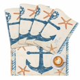 thumbnail image 2 of Blue Anchor Summer Ocean Starfish Placemats Set of 4,Wipeable Washable Table Mats for Dining Tables, Coastal Marine Animal Place Mats for Kitchen Event Party Tabletop Decor, 2 of 9