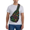 thumbnail image 2 of Pattern Printed Sling Bag for Women Men Crossbody Shoulder Backpack Chest Bags Gym Travel Hiking Casual Daypack, 2 of 7