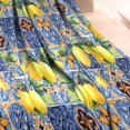thumbnail image 3 of Yellow Lemon Fruit Clusters Blue Pattern Blanket,Comfortable Soft Flannel Throw Blanket,All Season,Warm Lightweight Blankets for Sofa Bed Couch Living Room Chair,30"x40", 3 of 4