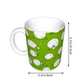 thumbnail image 2 of Yiaed Funny Sheep Doing Yoga Print Ceramics Coffee,Large Handle Design,Extra Large Tea and Coffee Cup for Office and Home Mugs, 2 of 6