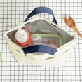 thumbnail image 6 of SCNOR Lunch Bag for Women and Men,Insulated Lunch Tote,Stitch Bento Bags,Oxford cloth,Beige, 6 of 6