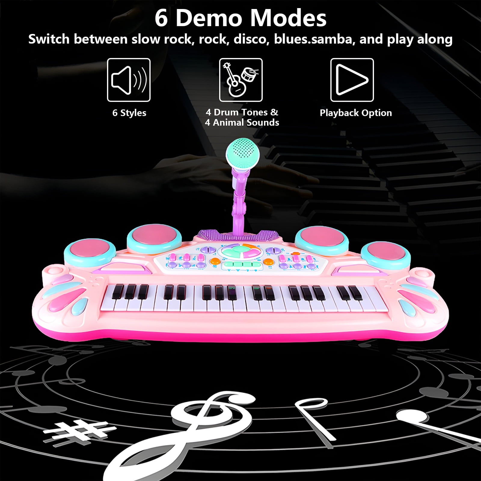 SOUND material electric keyboard　キーボード Amazon.com: aPerfectLife Kids Keyboard Piano, 32 Keys