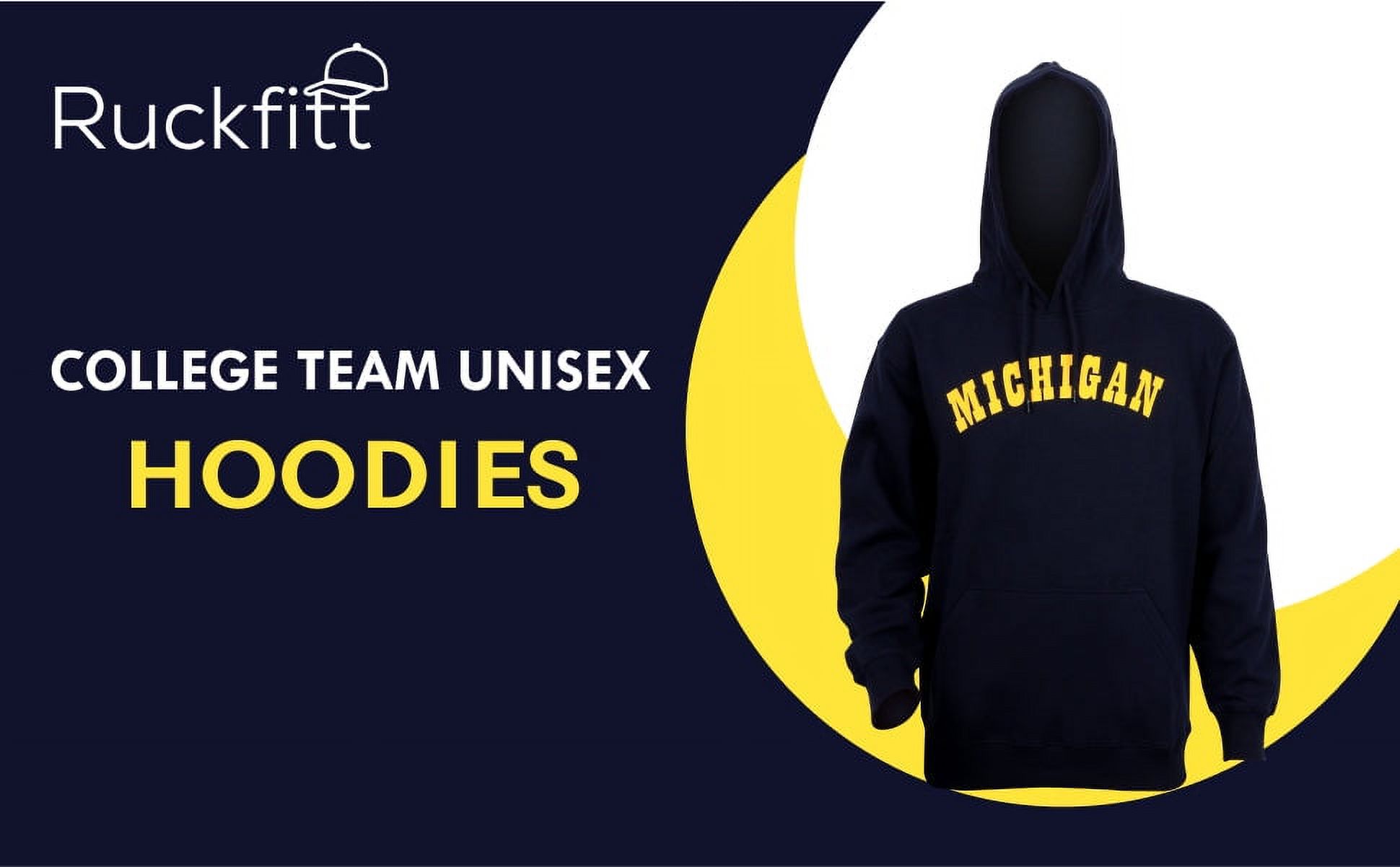 RuckFitt College University Hoodie College Sports Team Sweatshirt Walmart