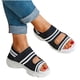 thumbnail image 1 of Sandalias informales de tacón alto con cuña y punta abierta para mujer, novedad de verano Wmkox8yii  shjk108, 1 of 1