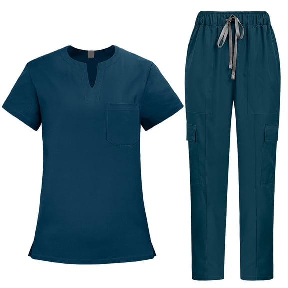 Scrubs Medical Uniform Women Scrubs Set Scrubs Top and Pants