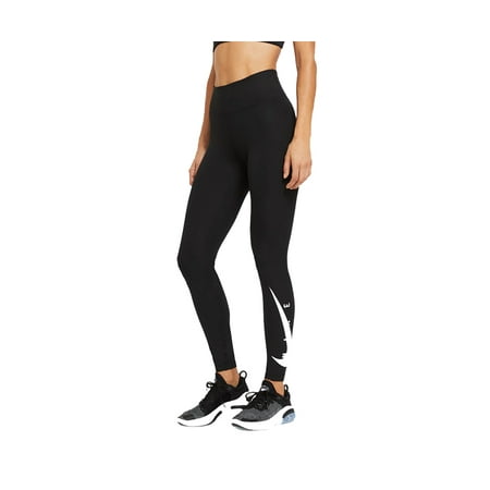 Nike Swoosh Womens Active Pants Size XL, Color: Black